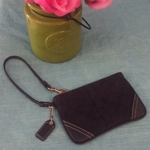 Black Coach Wristlet
